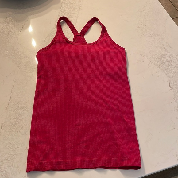 Lululemon Rust/red ribbed Tank size 4 - Picture 1 of 9